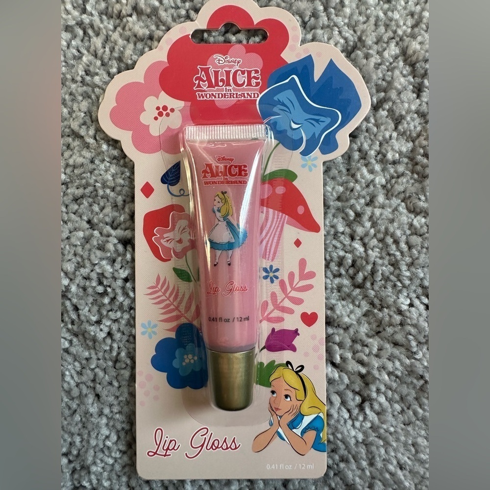 Alice in Wonderland pink lip gloss